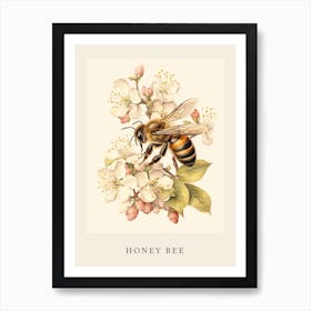 Beatrix Potter Inspired  Animal Watercolour Honey Bee 3 Art Print