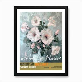 A World Of Flowers, Van Gogh Exhibition Hibiscus 4 Art Print