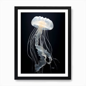 Sea Nettle Jellyfish Ocean Realistic 9 Art Print