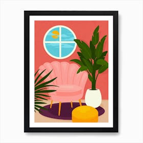 Port Hole Paradise Art Print