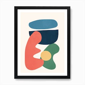 Minimal Abstract Shapes 41 Art Print