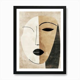 Abstract Woman Canvas Print 3 Art Print