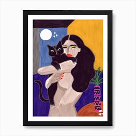 Cat Lover Art Print