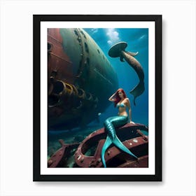 Mermaid-Reimagined 23 Art Print