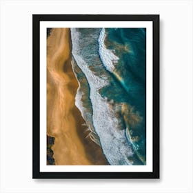 Aerial View Of A Beach 125 Art Print