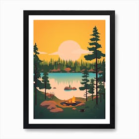 Sweden 3 Travel Illustration Art Print