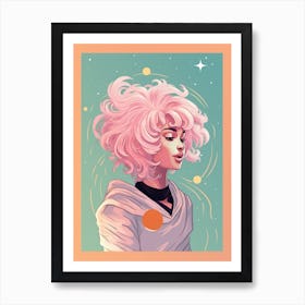 Mystical Space Portrait 3 Art Print