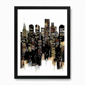 New York City Skyline Art Print