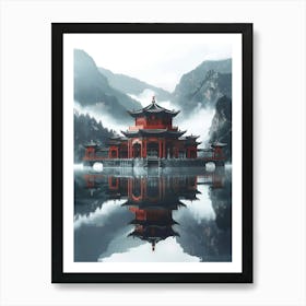 Chinese Temple Art Print