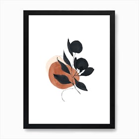 Calligraphy Plant Watercolor Art Print