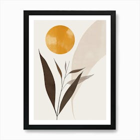 Sun And Leaf 4 Art Print