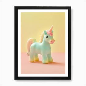Pastel Toy Unicorn Photography 2 Art Print