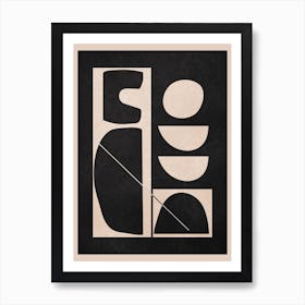 Modern Abstract Minimal Shapes Art Print