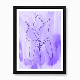 Tulip Lavender Art Print