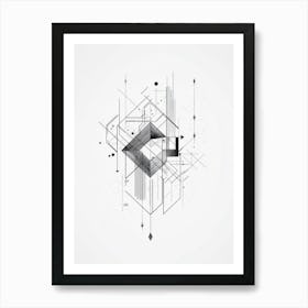 Geometric Abstract Painting Art Print