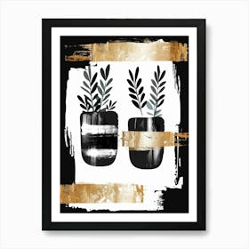 Two Potted Plants 1 Art Print