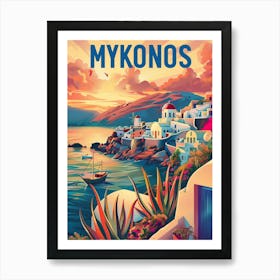 Mykonos Greece Art Print