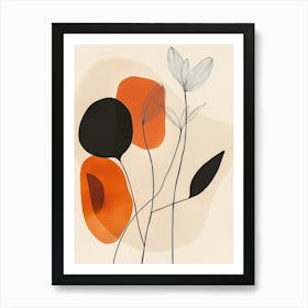 Abstract Flowers 2 Art Print