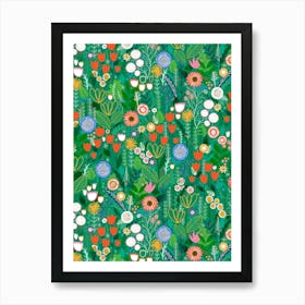 Mary's Garden - Green Art Print