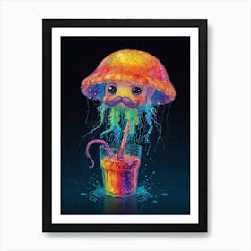 Jellyfish Canvas Print 4 Art Print