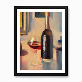 Blanc De Blancs Oil Painting Cocktail Poster Art Print