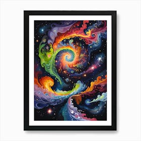 Galaxy Painting 1 Art Print