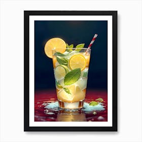 Iced Lemonade 3 Art Print