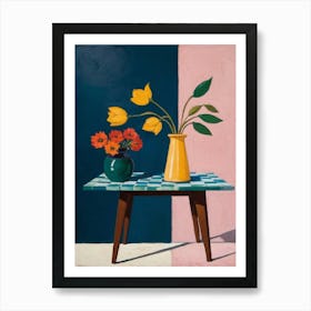 flower vase Art Print