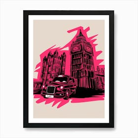 London Cab Art Print