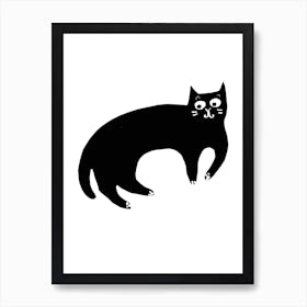 Black Cat Art Print