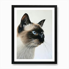 Siamese Cat Painting 4 Art Print