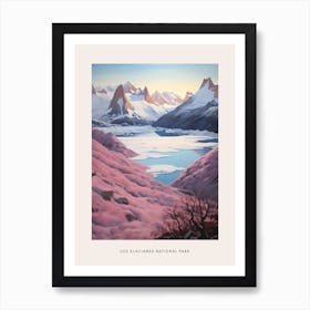 Dreamy Winter National Park Poster  Los Glaciares National Park Argentina 4 Art Print