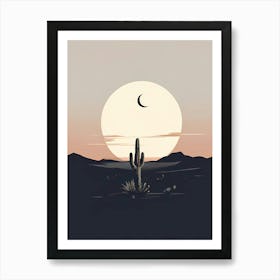 Cactus In The Desert 5 Art Print