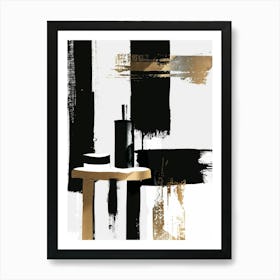 Black And Gold Canvas Print 64 Art Print