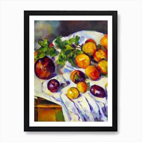 Chinese Eggplant 2 Cezanne Style vegetable Art Print