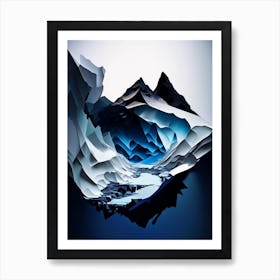 Vatnajökull National Park Iceland Cut Out Paper Póster