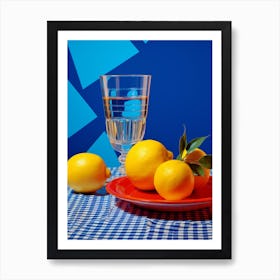 Lemons Photographic Retro Still Life 3 Art Print