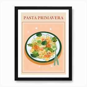 Pasta Primavera Italian Pasta Poster Art Print