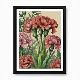 Carnations 2 Art Print