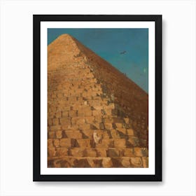 The Great Pyramid, Giza, Adrien Dauzats Art Print