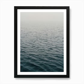 Little Waves In A Foggy Italian Sea Art Print