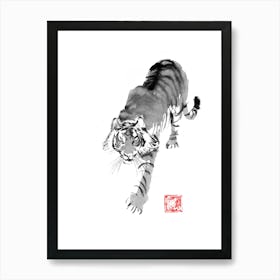 Tiger Walking 02 Art Print