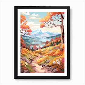 Gr20 France Hike Illustration Art Print