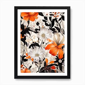 Floral Pattern  flora nature flowers Art Print