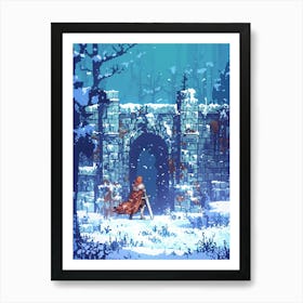 Pixel Art 3 Art Print