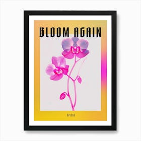 Hot Pink Orchid 3 Poster Art Print