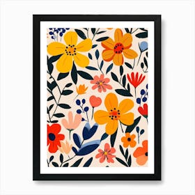 Floral Pattern 4 Art Print