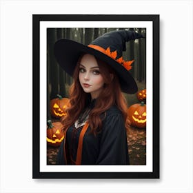 Witch In The Woods 1 Art Print