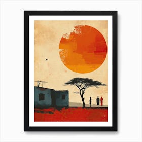 Earthly Elegance; Sahara Serenade, Africa Art Print