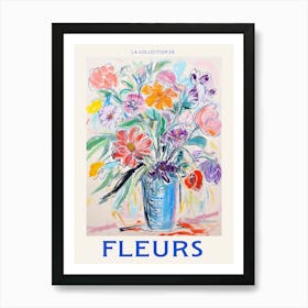 French Flower Poster Peony Art Print